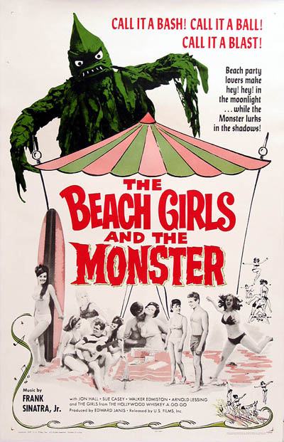 Amateur Beach Girls Porn - The Beach Girls and the Monster (1965) â€“ Jabootu's Bad Movie Dimension