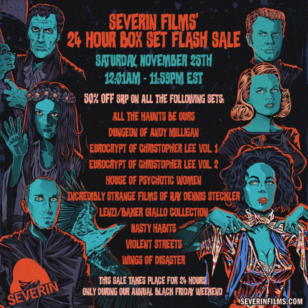 One day Severin Box Sale set next Saturday…